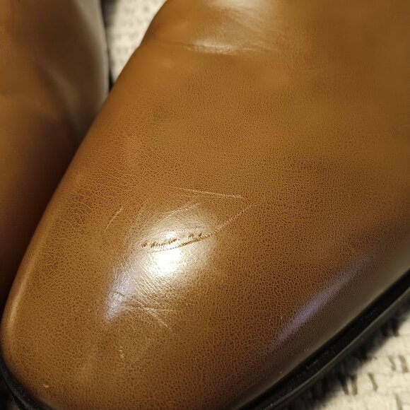 Alfani men's 'Ashton' brown faux leather dress boots sz 13 Medium - Picture 10 of 12